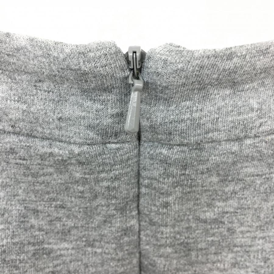 ビームスゴルフ】美品 モックワンピース グレー 背面ロゴ M レディース