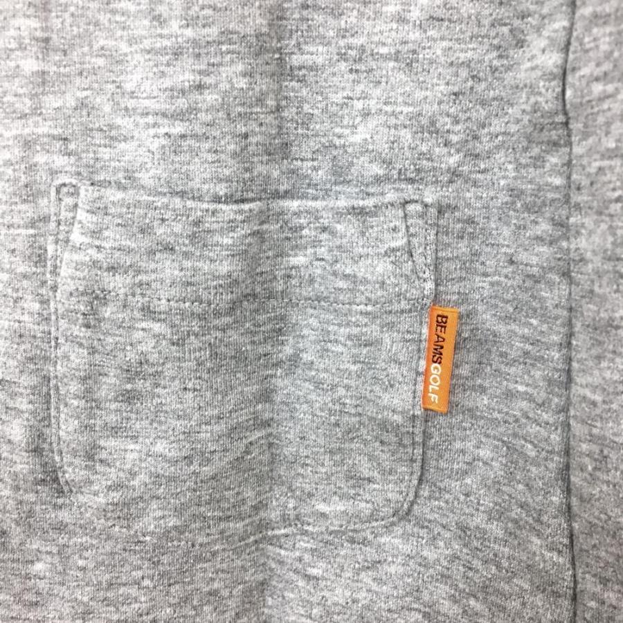 ビームスゴルフ】美品 モックワンピース グレー 背面ロゴ M レディース