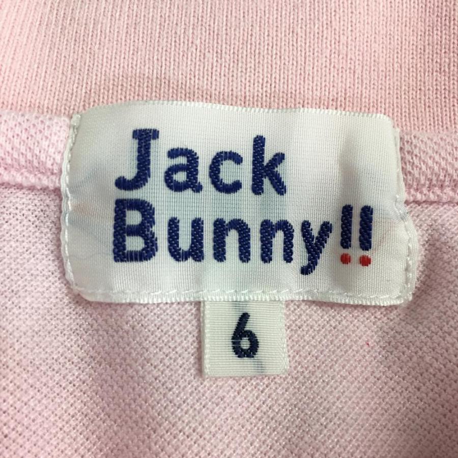 Jack Bunny!!（ジャックバニー） 半袖ポロシャツ ピンク×マルチ