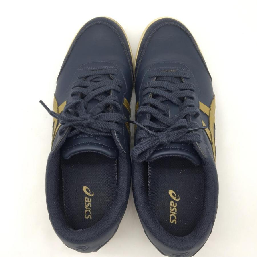 美品】asics アシックス スパイクレスゴルフシューズ ネイビー 美品】asics アシックス スパイクレスゴルフシューズ ネイビー