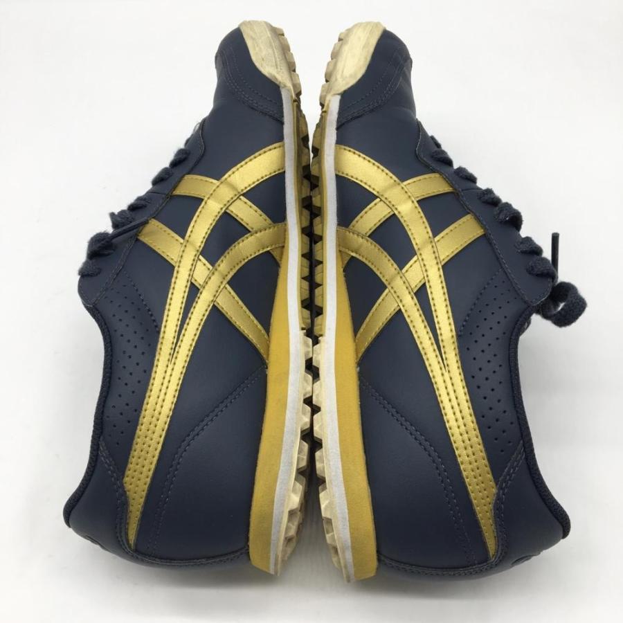 美品】asics アシックス スパイクレスゴルフシューズ ネイビー 美品】asics アシックス スパイクレスゴルフシューズ ネイビー
