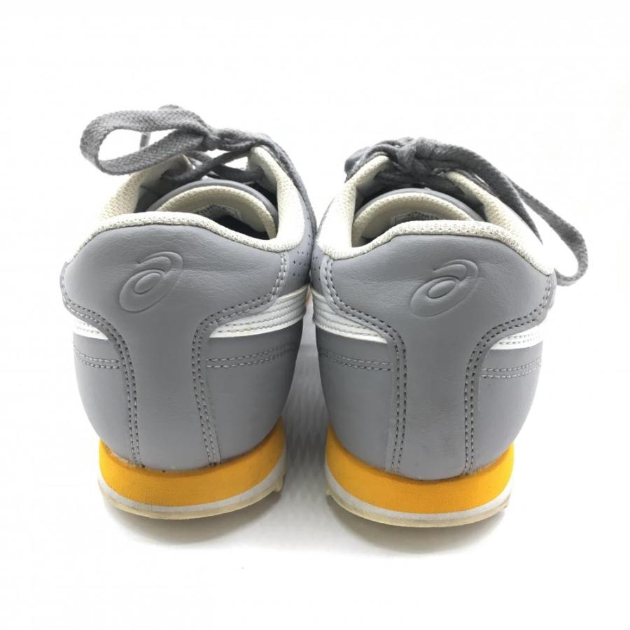 グレーのゴルフシューズ ASICS（アシックス） スパイクレスゴルフシューズ グレー×白 TGN915