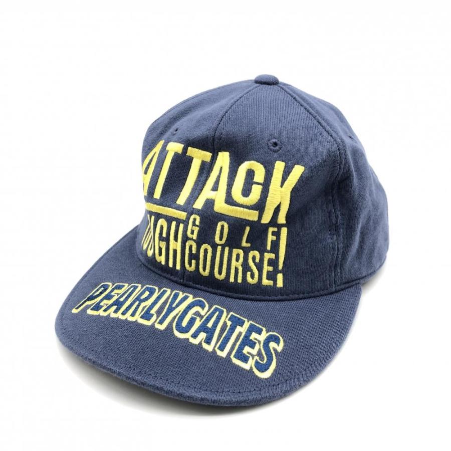 パーリーゲイツ　シャツ　キャップ PEARLY GATES（パーリーゲイツ） フラットキャップ グレー×イエロー