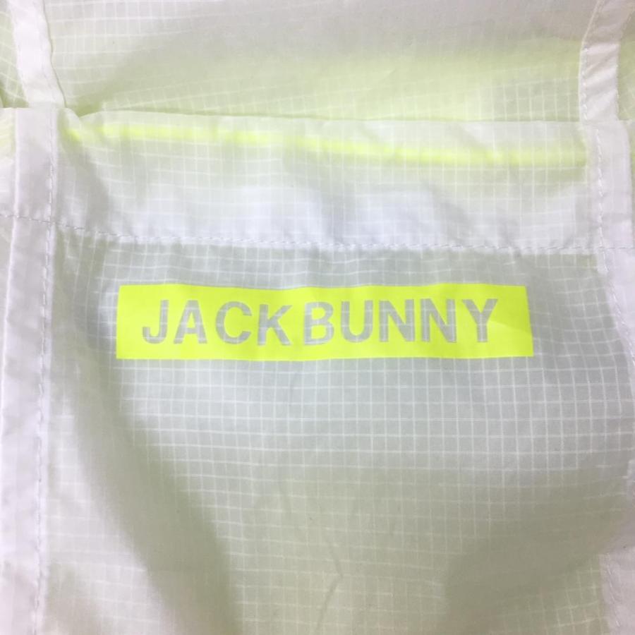 Jack Bunny!!（ジャックバニー） ナイロンジャケットブルゾン 白×蛍光