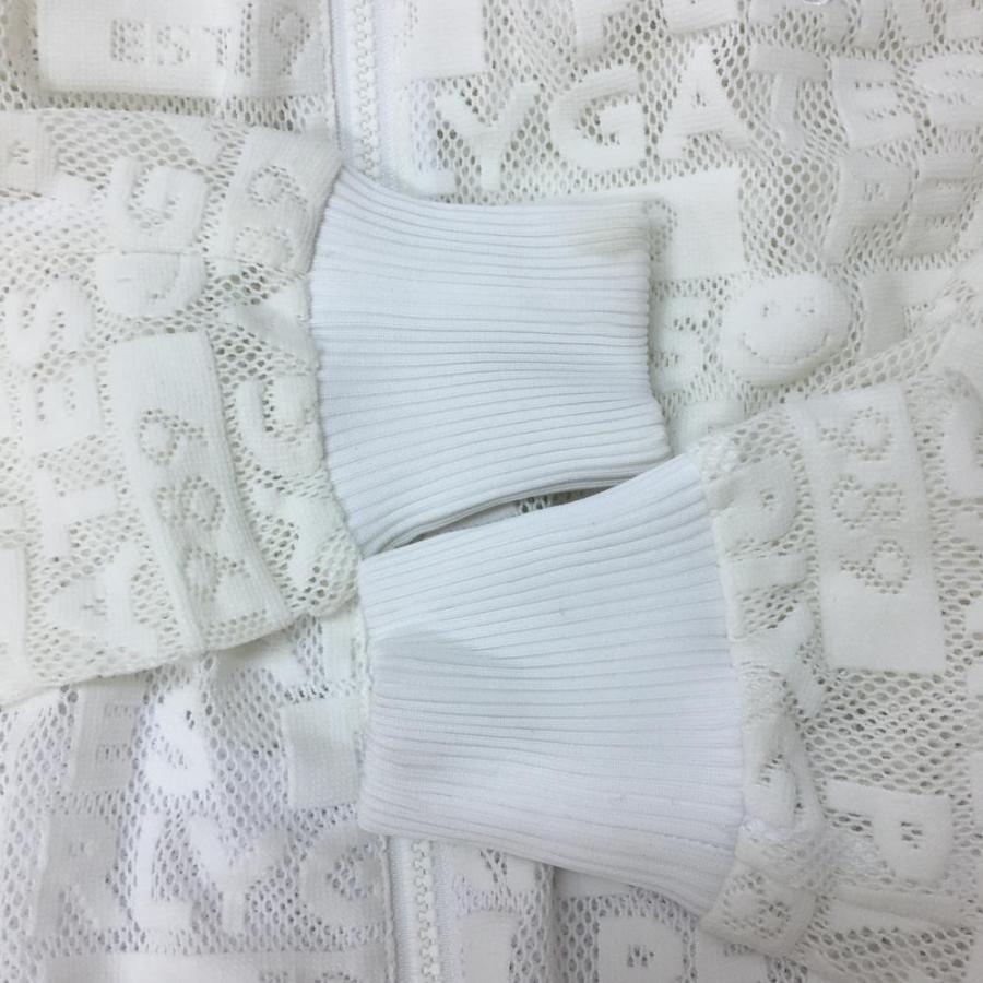 PEARLY GATES（パーリーゲイツ） メッシュパーカー 白 ロゴ×ニコちゃん
