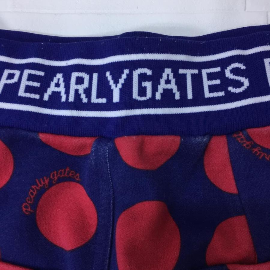 PEARLY GATES（パーリーゲイツ） スウェットスカート ネイビー×レッド