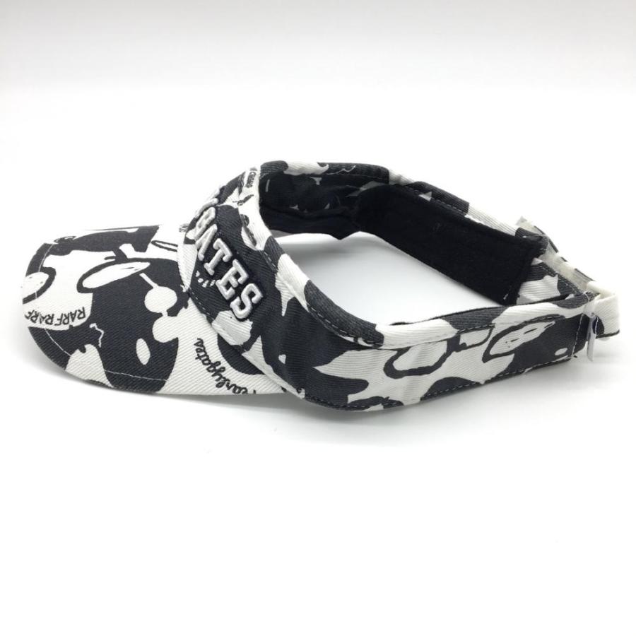 PEARLY GATES パーリーゲイツ サンバイザー スヌーピー 白×黒 総