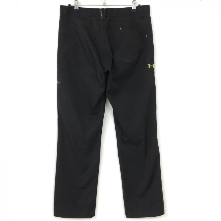 UNDER ARMOUR アンダーアーマー パンツ 黒×蛍光イエロー ティー装着可