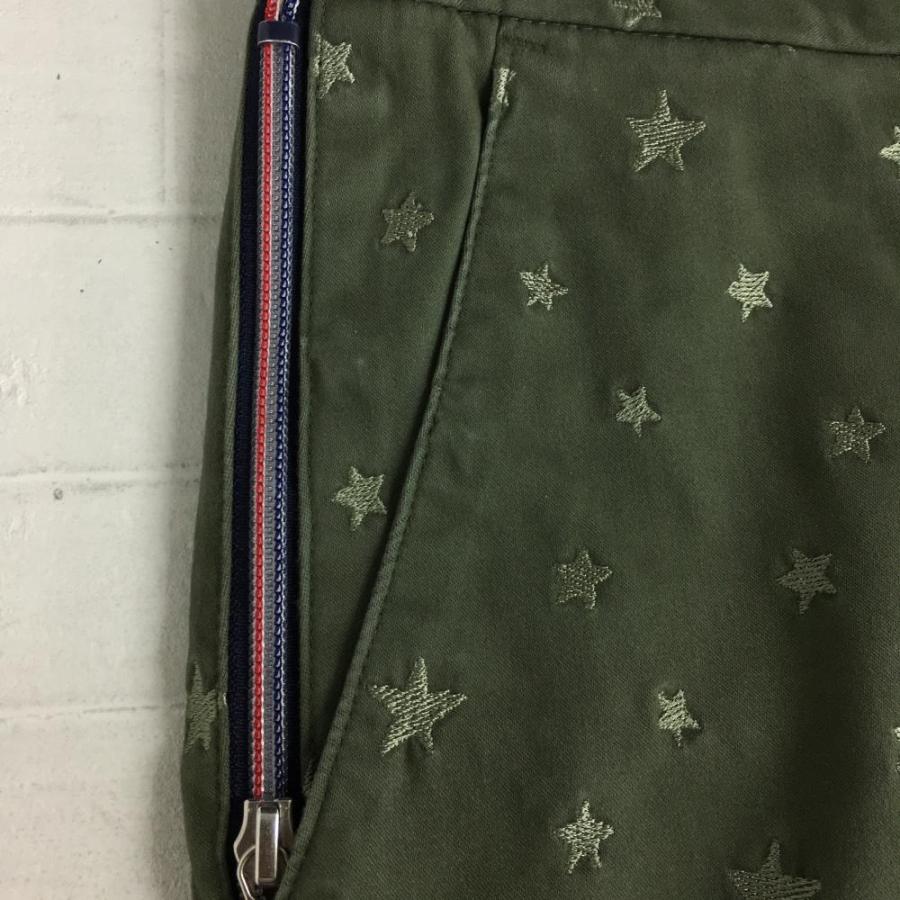 MARK&LONA マークアンドロナ パンツ カーキ 星 刺しゅう総柄 メンズ XL