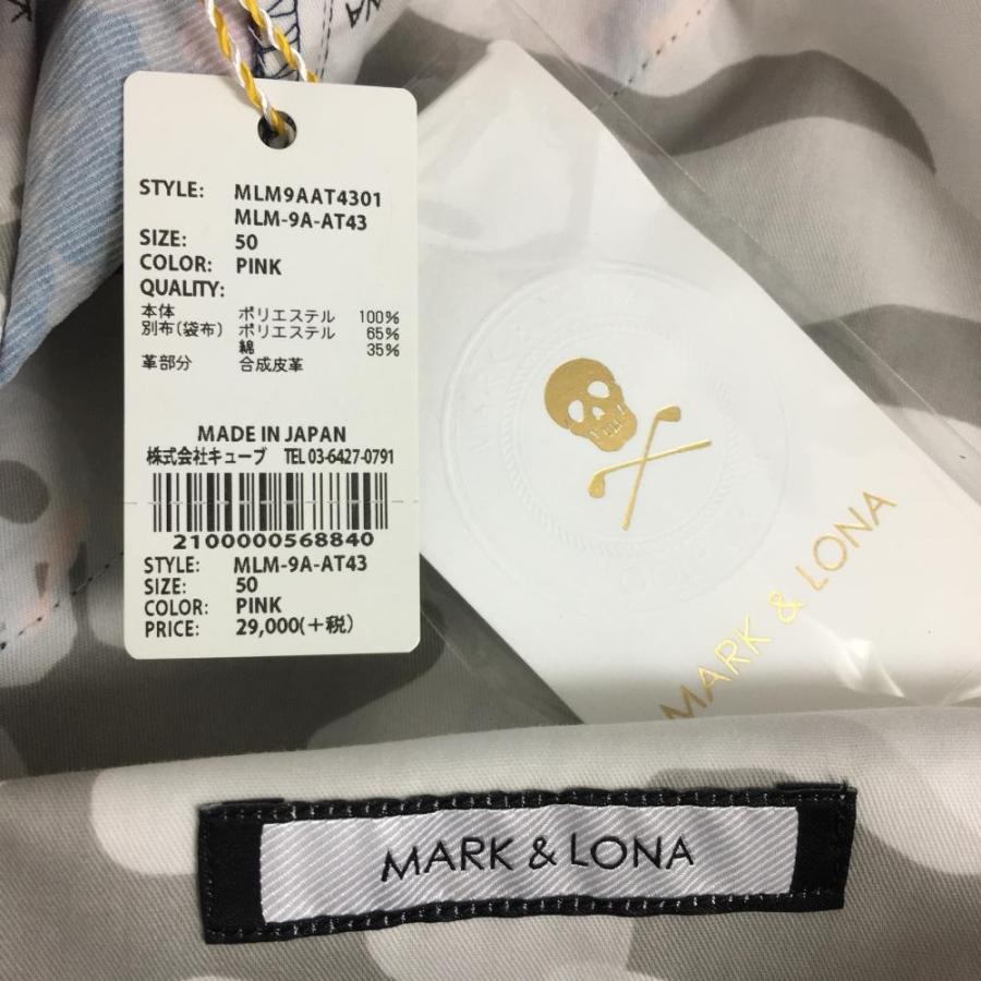 MARK&LONA マークアンドロナ ハーフパンツ ピンク×ネイビー×オレンジ