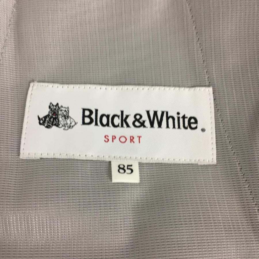 新品)Black＆White ブラックアンドホワイト パンツ 黒 シンプル