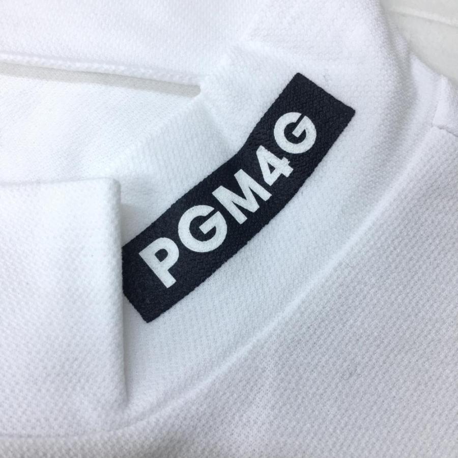 ⭐️パーリーゲイツ　ハイネック半袖シャツ　サイズ7 PEARLY GATES パーリーゲイツ 半袖ハイネックシャツ 白×ネイビー