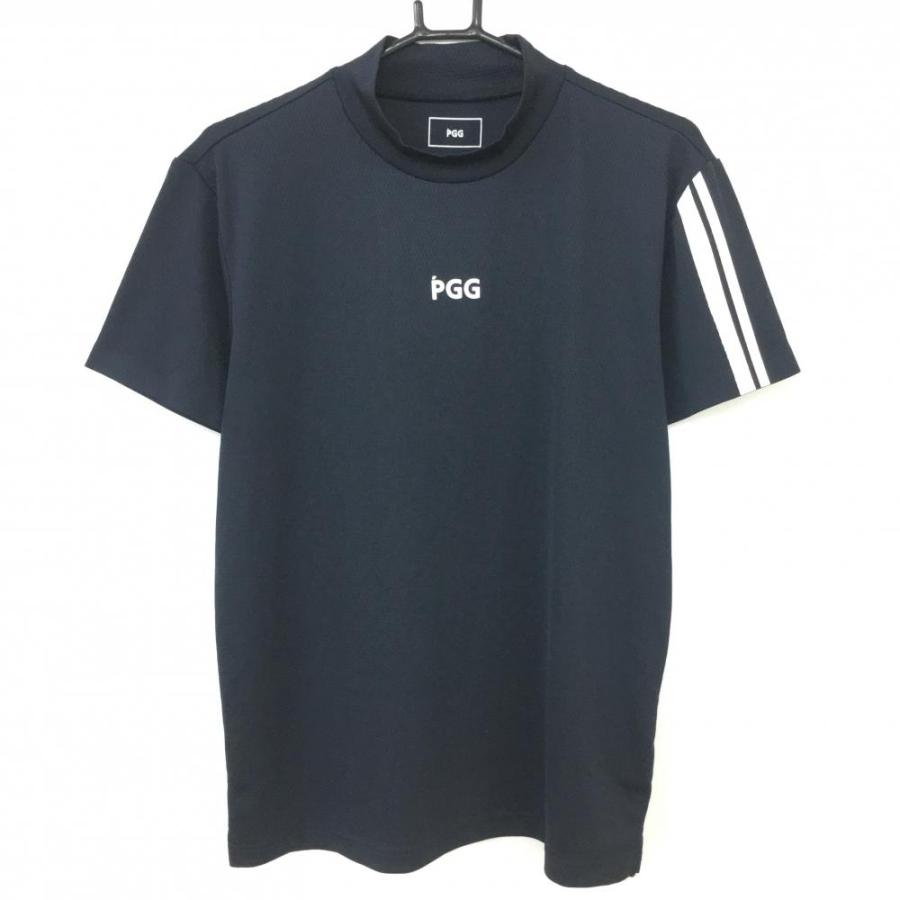 PGG 半袖濃紺シャツ 超美品】2021年＊PEARLY GATES PGG パーリーゲイツ 半袖