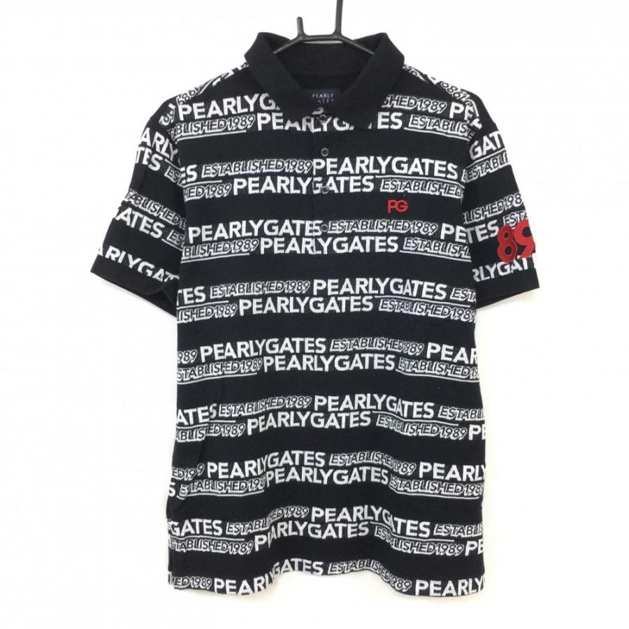 美品】2022年＊PEARLY GATES パーリーゲイツ 半袖ポロシャツ ネイビー