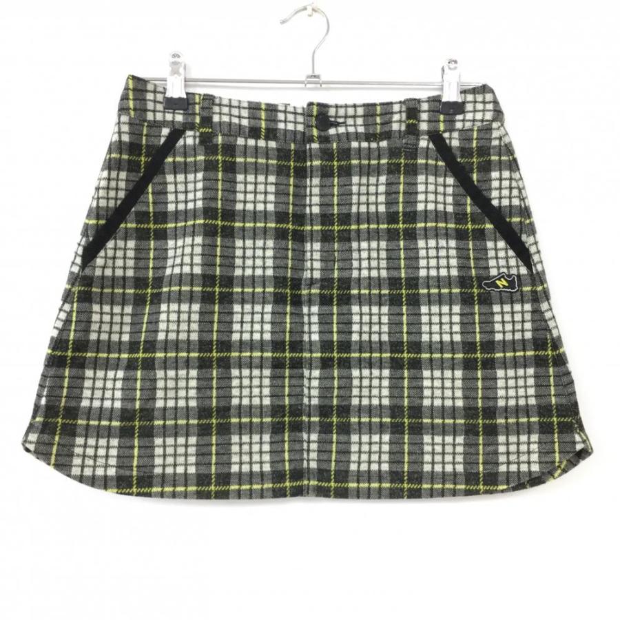 ニューバランス スカート 黒×グレー チェック柄 レーヨン混 レディース 1(M) ゴルフウェア New Balance (美品)/60%OFF価格 1-240001098872:レオナード 通販 ★特価60%OFF★New Balance ニューバランス スカート 黒×グレー チェック柄 レーヨン混 レディース 1(M) ゴルフウェア