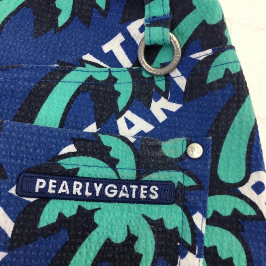 PEARLY GATES（パーリーゲイツ） スカート ネイビー×グリーン ヤシの木