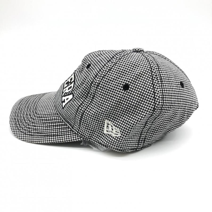 レア/廃番【ニューエラ】千鳥柄 ゴルフ メッシュキャップ 千鳥格子 千鳥 黒×白 NEW ERA - レア/廃番【ニューエラ】千鳥柄 ゴルフ メッシュ