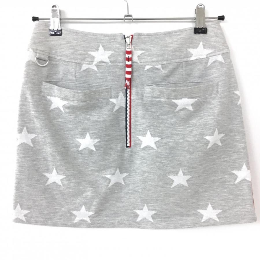 キャロウェイ スカート グレー×白 星総柄 トリコロール ベア