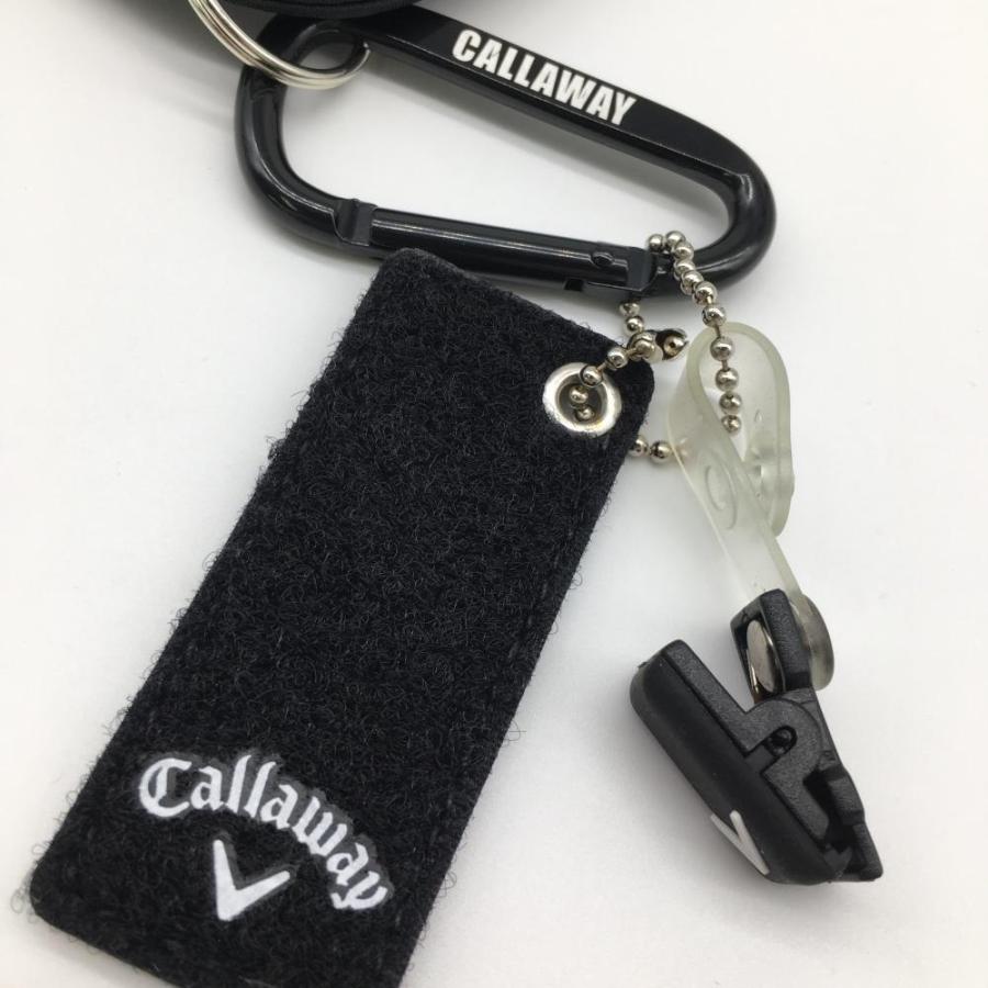 Callaway（キャロウェイ） ボール拭き ネイビー×黒 カラビナ付き