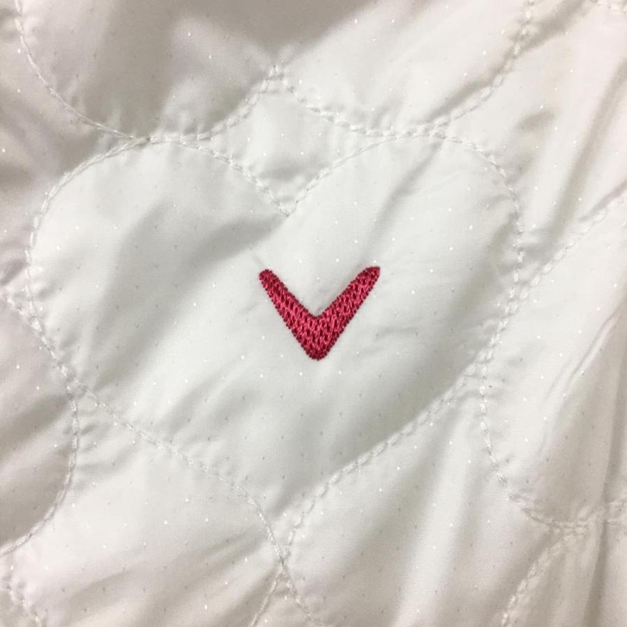 Callaway（キャロウェイ） 中綿ベスト 白 ハートキルティング 薄中綿