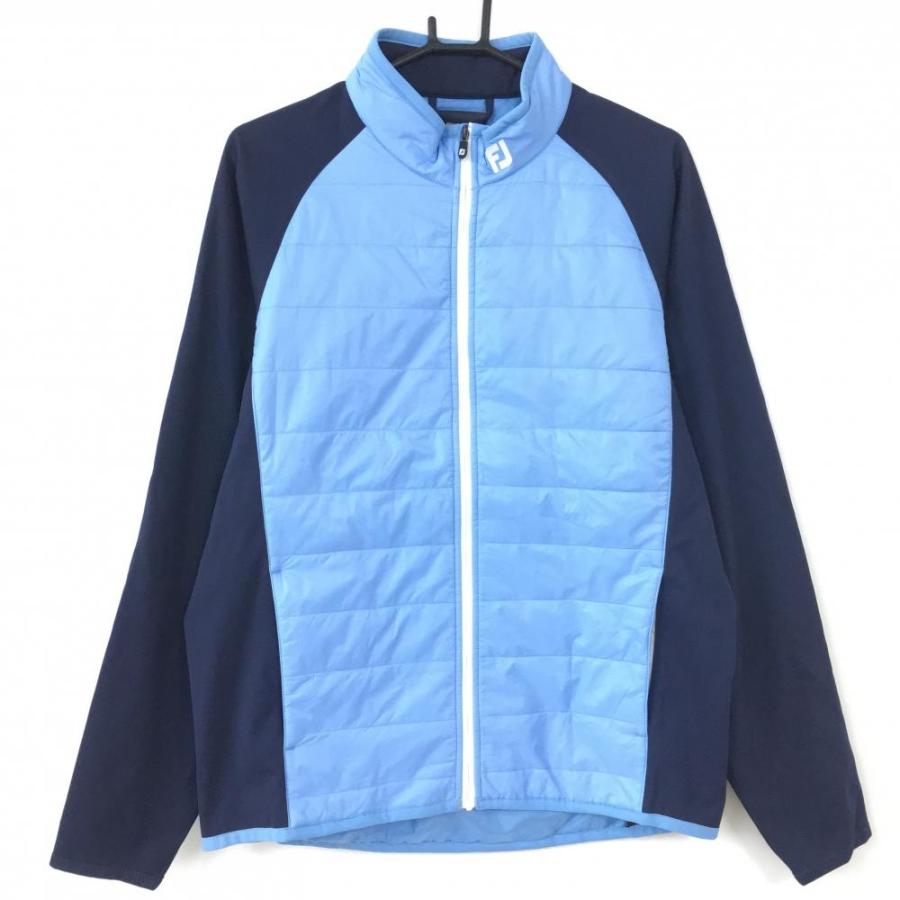 FootJoy フットジョイ 中綿ジャケット ライトブルー×ネイビー 異素材