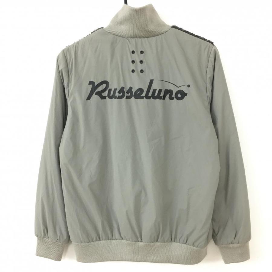 ラッセルノ ブルゾン ジャケット Russeluno（ラッセルノ） 異素材ジャケットブルゾン グレー ナイロン