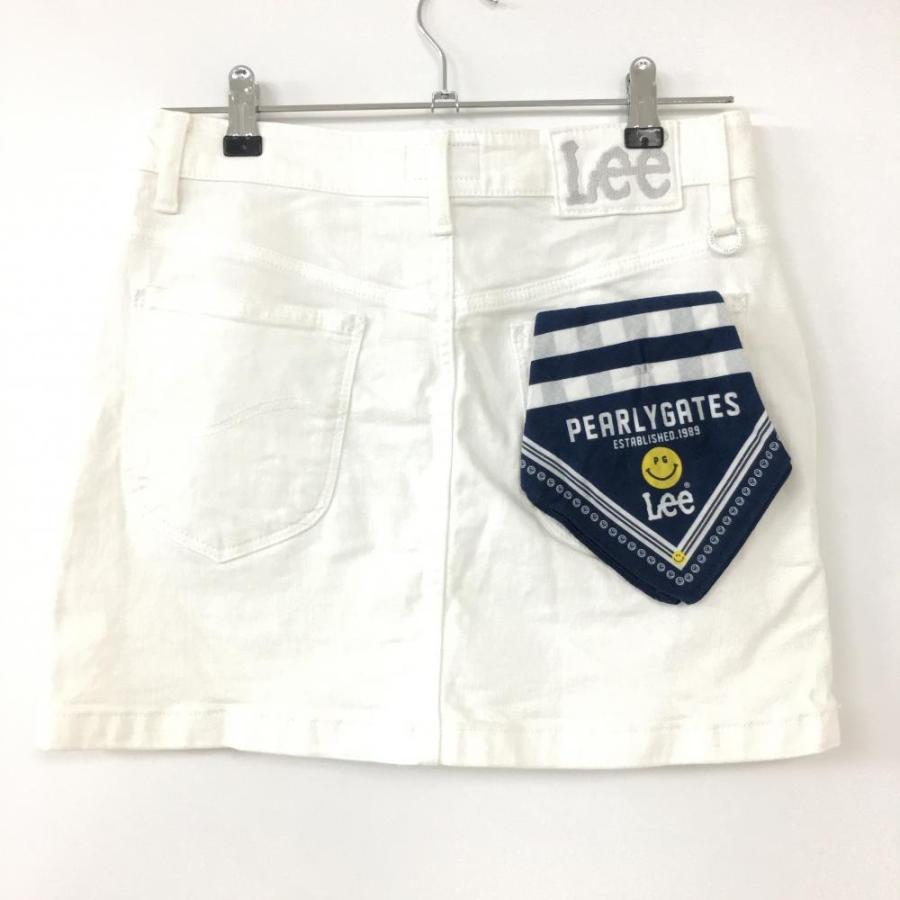 PEARLY GATES（パーリーゲイツ） Leeコラボ スカート 白×ネイビー ニコ
