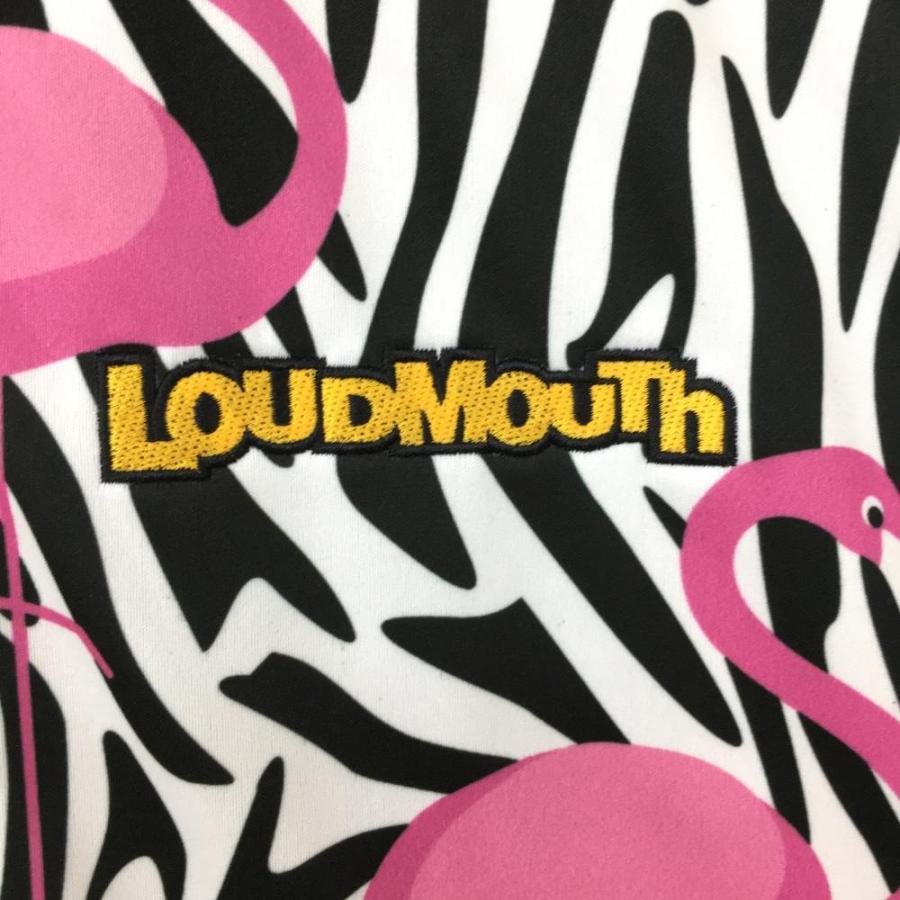LOUDMOUTH ラウドマウス ジャケットブルゾン 黒×ピンク ゼブラ柄 LOUDMOUTH ラウドマウス ジャケットブルゾン 黒×ピンク ゼブラ柄
