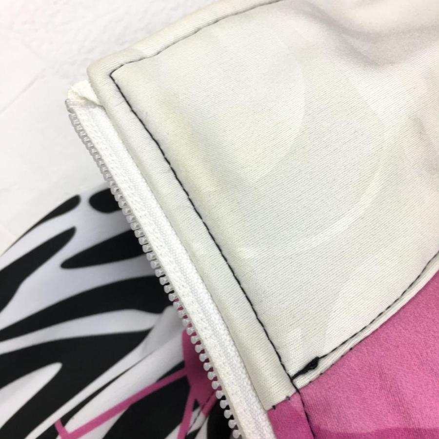 LOUDMOUTH ラウドマウス ジャケットブルゾン 黒×ピンク ゼブラ柄 LOUDMOUTH ラウドマウス ジャケットブルゾン 黒×ピンク ゼブラ柄