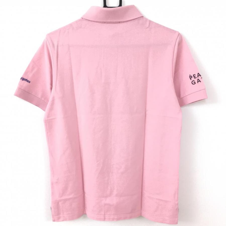 PEARLY GATES パーリーゲイツ 半袖ポロシャツ ピンク シンプル ロゴ