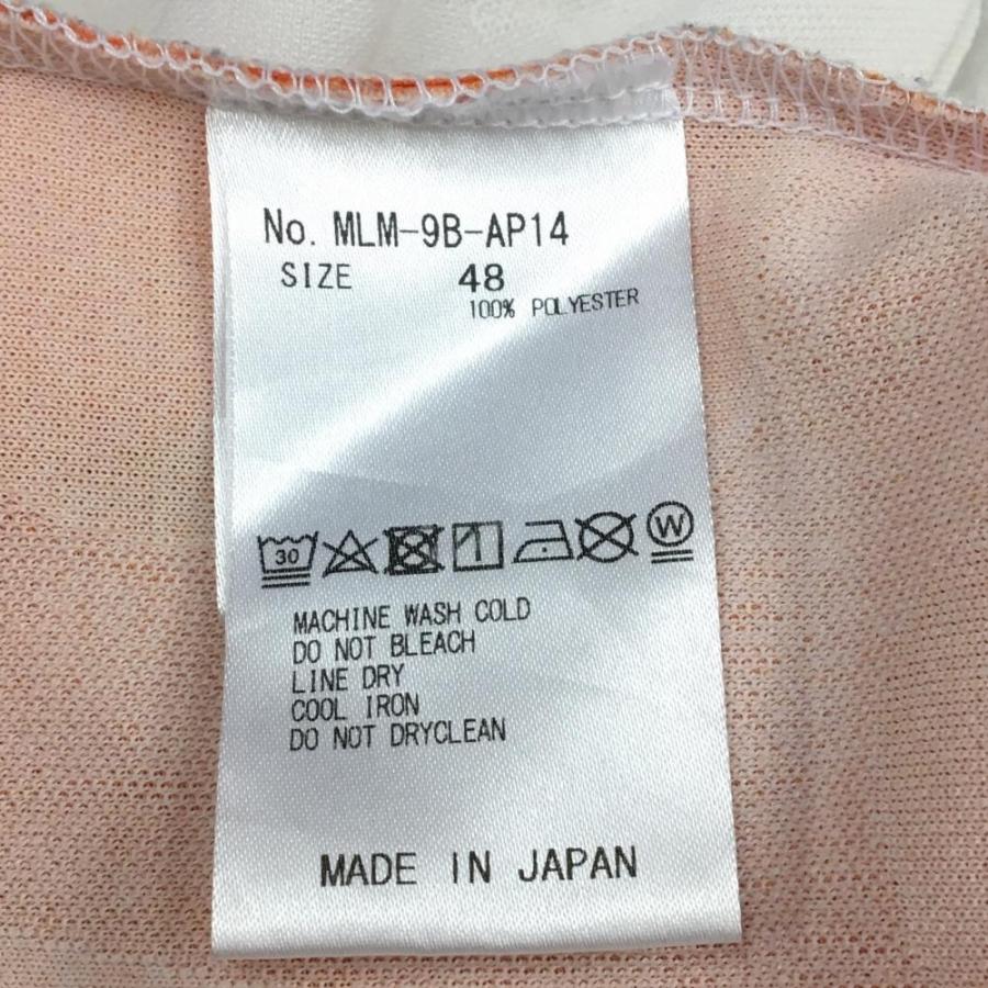 MARK&LONA（マークアンドロナ） 半袖ポロシャツ ライトブルー×オレンジ