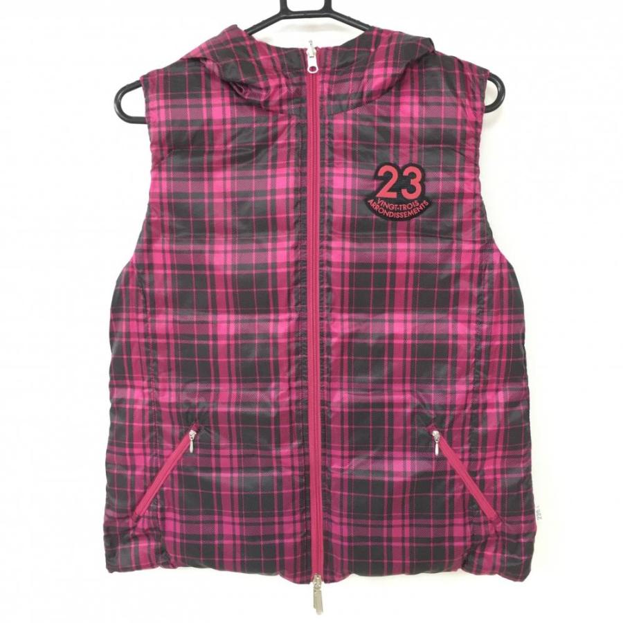 23区ゴルフ リバーシブル ダウンベスト