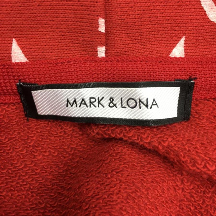 MARK&LONA マークアンドロナ スウェットジップパーカー レッド MARK&LONA マークアンドロナ スウェットジップパーカー レッド