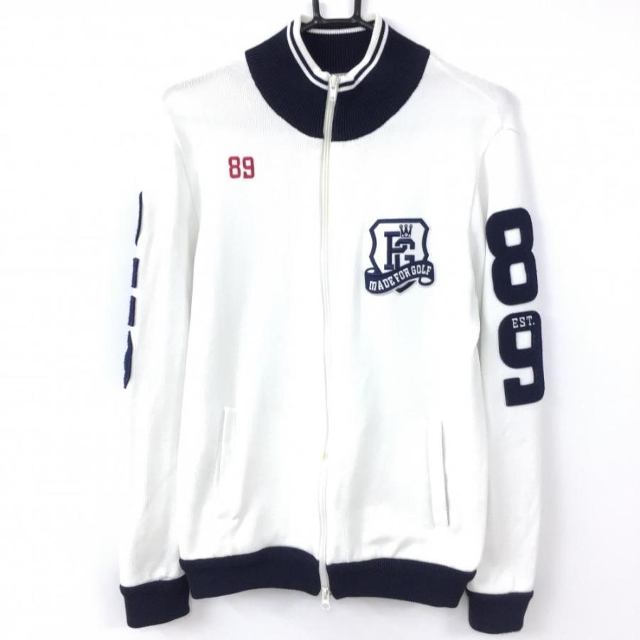 PEARLY GATES パーリーゲイツ ニットジャケット 白×ネイビー 25周年 袖