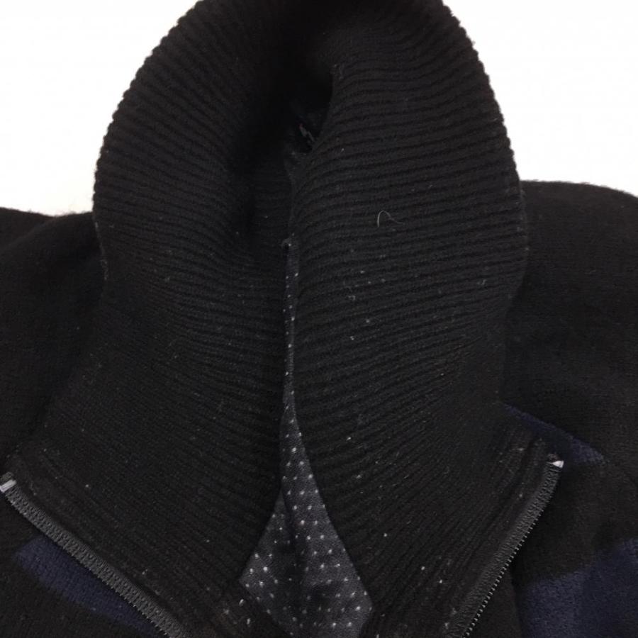 PEARLY GATES - パーリゲイツのニットブルゾンです PEARLY GATES パーリーゲイツ ニットブルゾン 黒×ネイビー