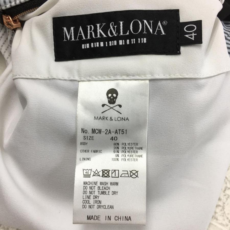 MARK&LONA マークアンドロナ キュロットスカート 黒×白 MARK&LONA マークアンドロナ キュロットスカート 黒×白