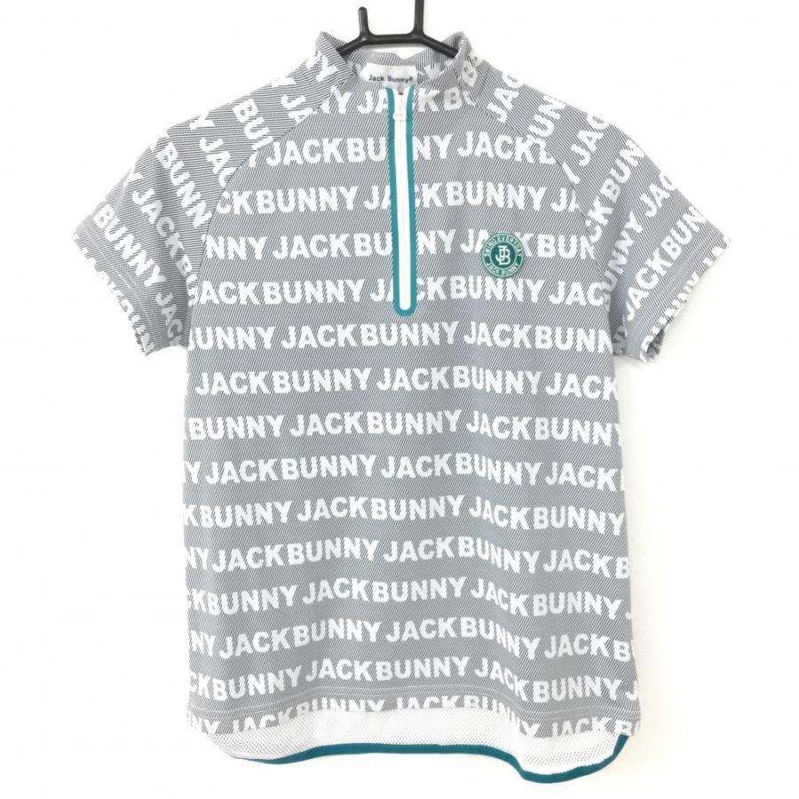 Jack Bunny!!（ジャックバニー） 半袖ハイネックシャツ ネイビー×白