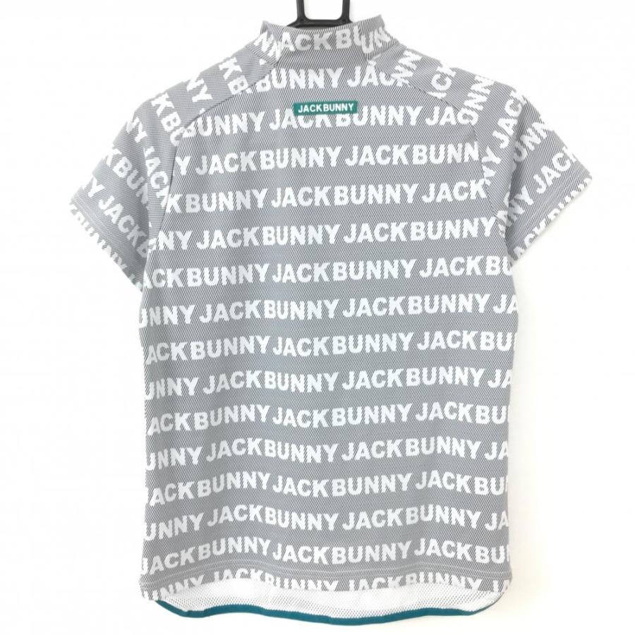 Jack Bunny!!（ジャックバニー） 半袖ハイネックシャツ ネイビー×白