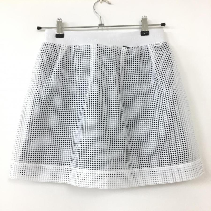 PEARLY GATES（パーリーゲイツ） PGG メッシュスカート 白×ダーク