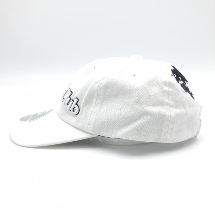 太平洋クラブ キャップ 白×黒 ロゴ刺しゅう F ゴルフウェア （新品