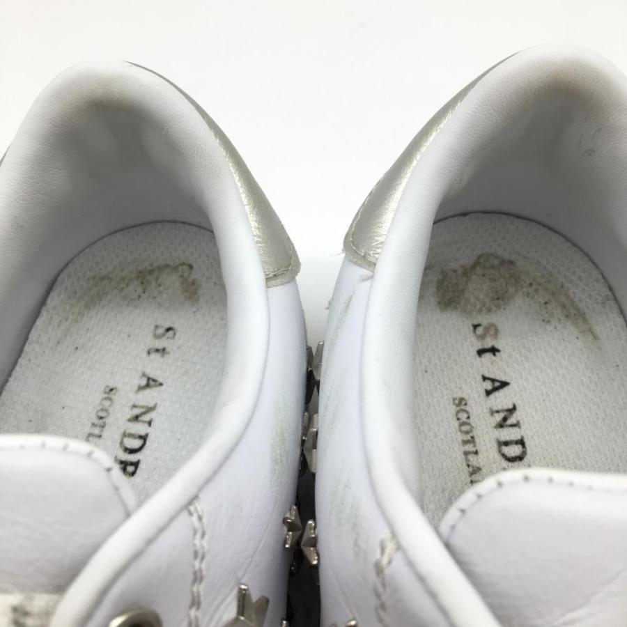 St ANDREWS セントアンドリュース ゴルフシューズ 白×シルバー St ANDREWS セントアンドリュース ゴルフシューズ 白×シルバー