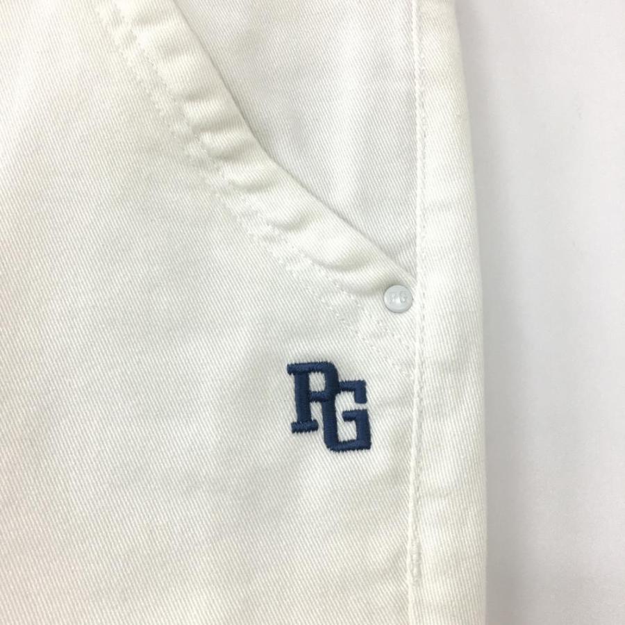 PEARLY GATES（パーリーゲイツ） ストレッチパンツ 白 バックロゴ