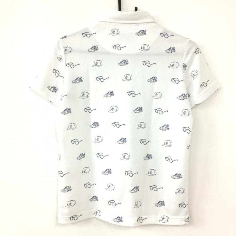 76％以上節約 ニューバランス メッシュ半袖ポロシャツ 白×ネイビー 総