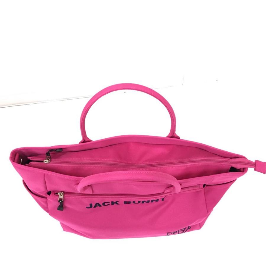 Jack Bunny!! BIGトートバッグ ピンク ゴルフ Jack Bunny!!（ジャックバニー） ビッグトートバッグ ピンク×ネイビー