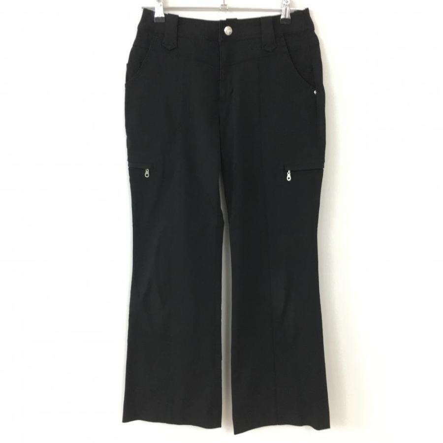 23区GOLF 23区スポーツ カーゴパンツ 黒 ストレッチ レディース 67(M 