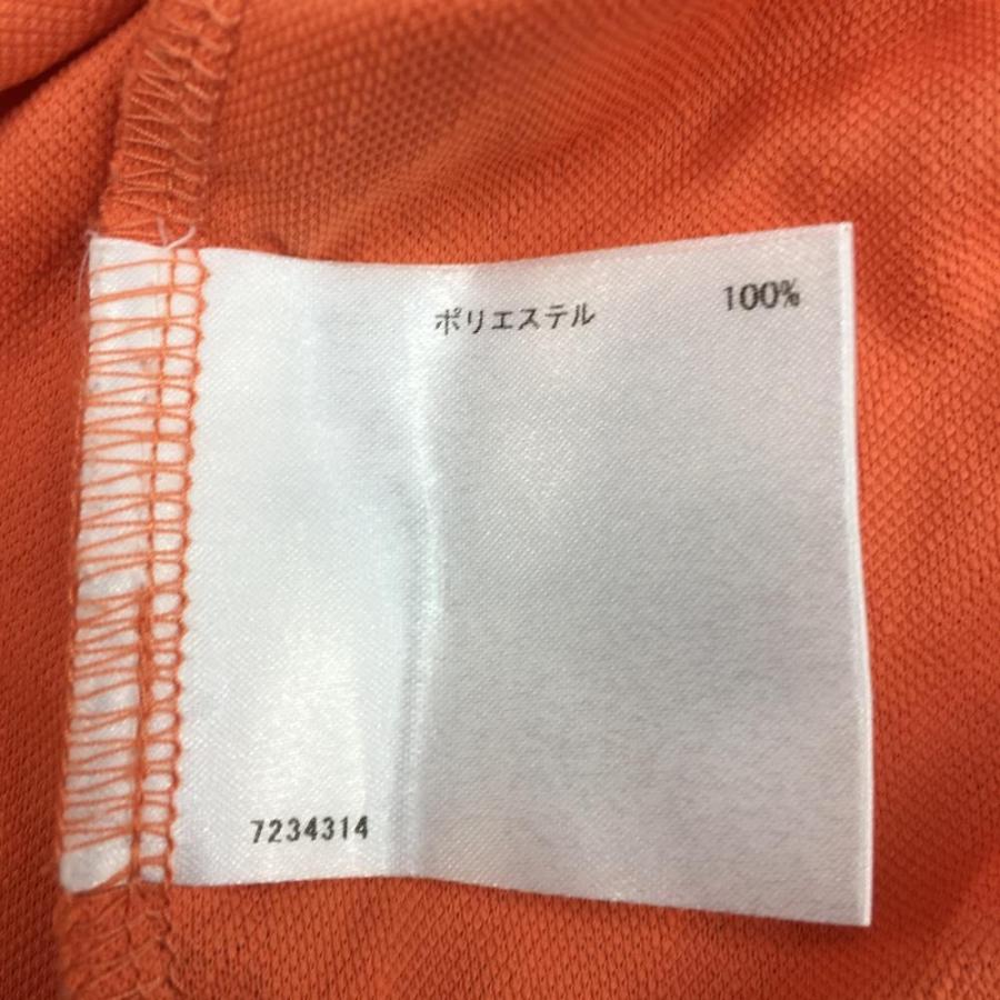 Munsingwear（マンシングウェア） 長袖ポロシャツ オレンジ×白