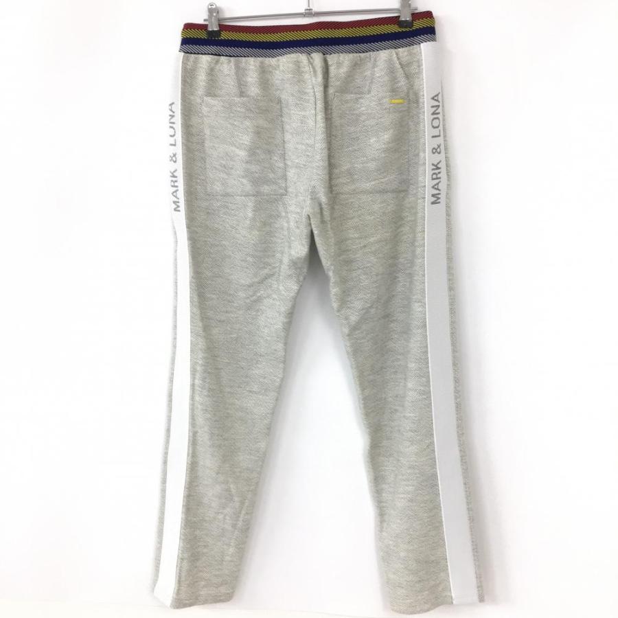 MARK&LONA ヘリンボーンパンツ グレー【美品】 新品)MARK＆LONA マークアンドロナ パンツ ライトグレー