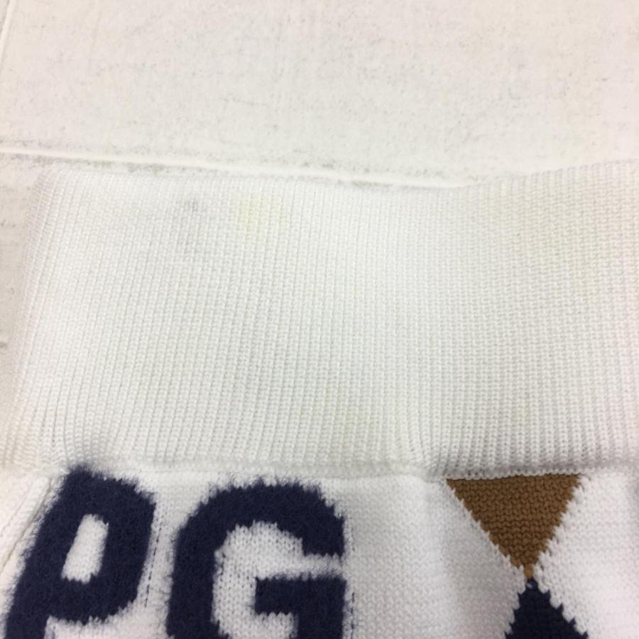 PEARLY GATES（パーリーゲイツ） ニットスカート 白×ブラウン