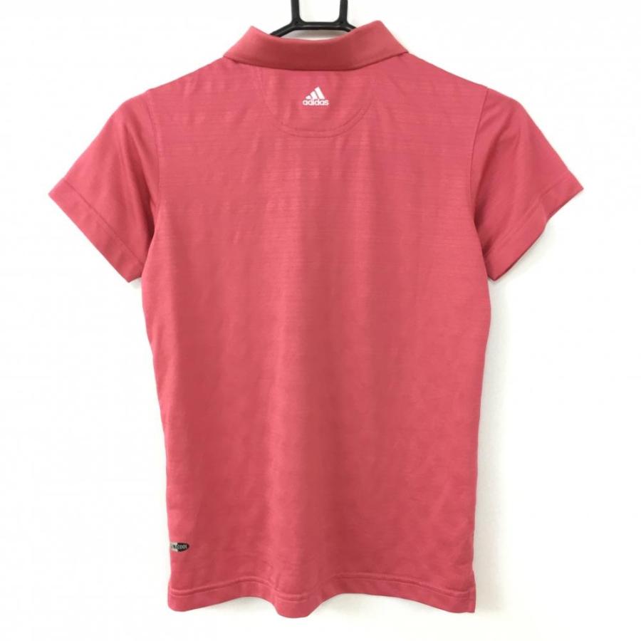 adidas アディダス 半袖ポロシャツ ピンク×白 メルセデスベンツ