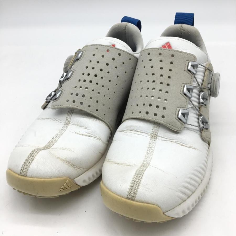 adidas アディダス ゴルフシューズ 白×レッド バウンスボア